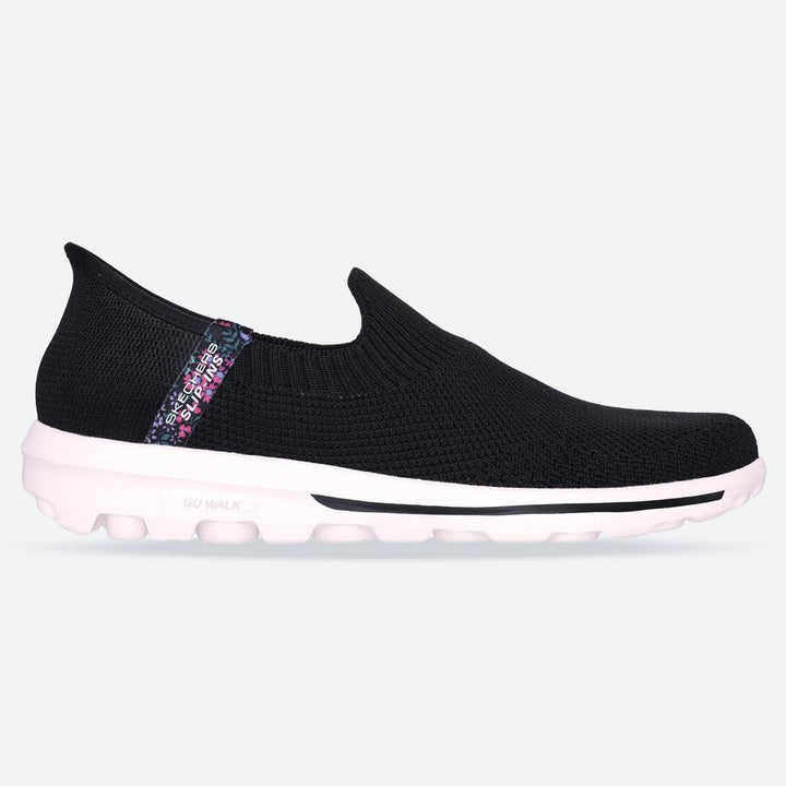 Women's Wide Fit Skechers 124799 Slip-ins Go Walk Travel Sneakers