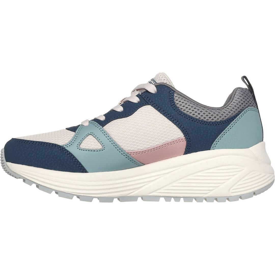 Womens Wide Fit Skechers 117268 Bobs Sparrow 2.0 Retro Clean Sneakers