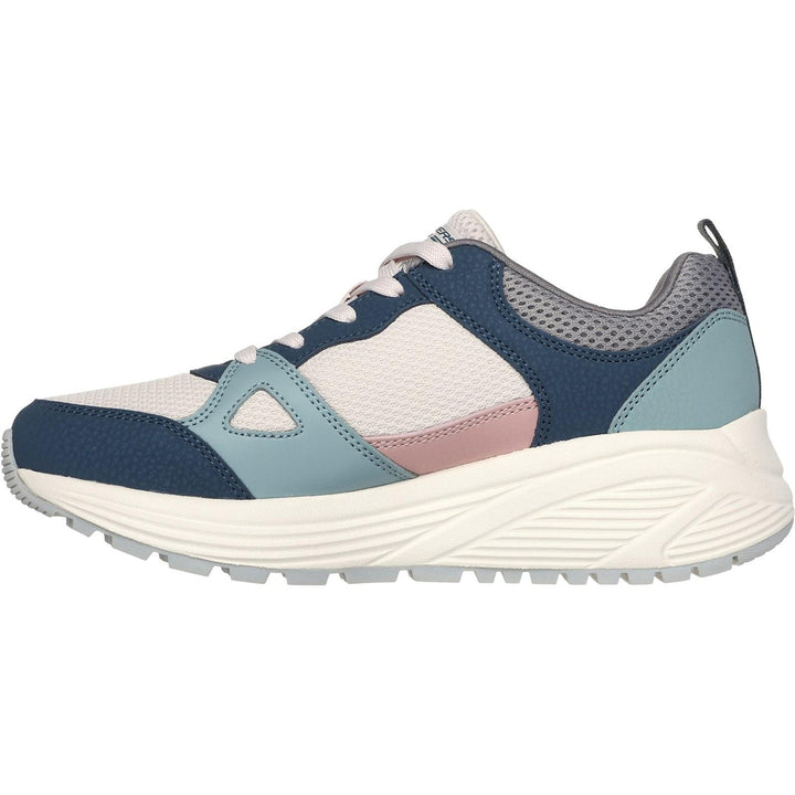Womens Wide Fit Skechers 117268 Bobs Sparrow 2.0 Retro Clean Sneakers