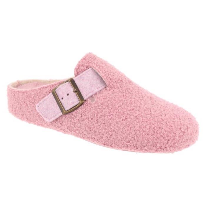 Women's Wide Fit DB Gill Buckle Mule Slippers