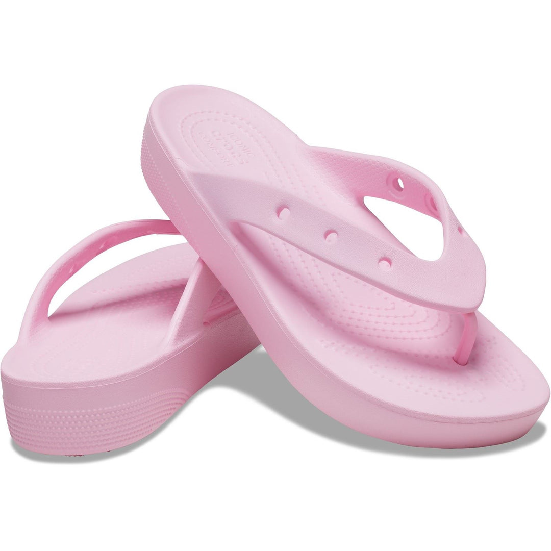 Women's Wide Fit Crocs 207714 Classic Platform Flip Flop