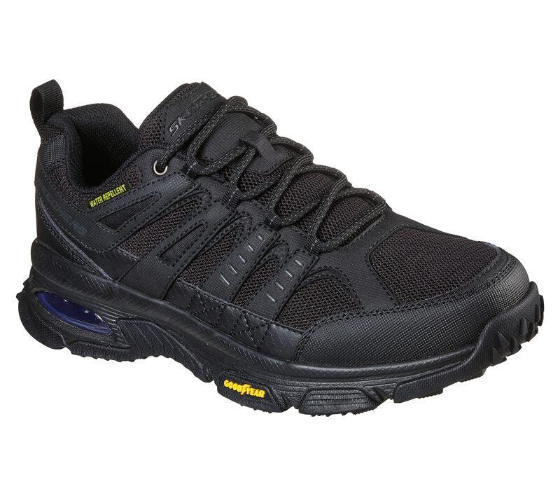 Men's Wide Fit Skechers 237214 Air Envoy Water Repellent outdoor Walking Sneakers - Black