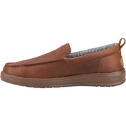 Men's Wide Fit Heydude 40173 Wally Grip Moc Craft Leather Shoes