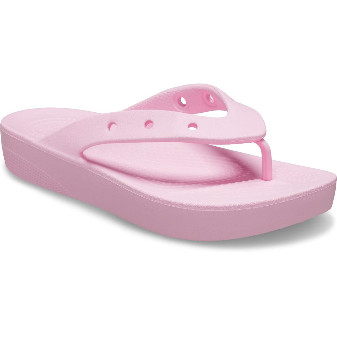 Women's Wide Fit Crocs 207714 Classic Platform Flip Flop