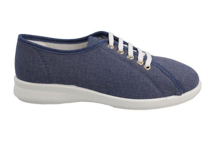 Womens Wide Fit DB Anthea Canvas Shoes