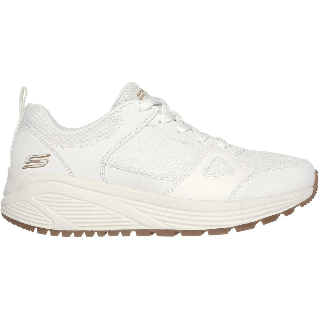 Womens Wide Fit Skechers 117268 Bobs Sparrow 2.0 Retro Clean Sneakers
