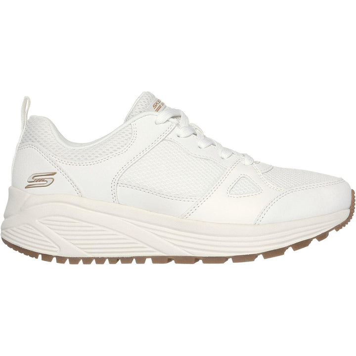 Womens Wide Fit Skechers 117268 Bobs Sparrow 2.0 Retro Clean Sneakers
