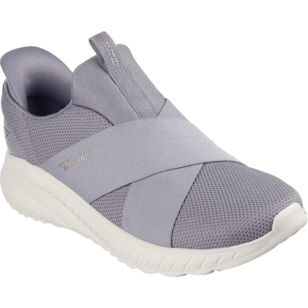 Women's Wide Fit Skechers 117505 Slip-ins Bobs Sport Squad Chaos Sneakers