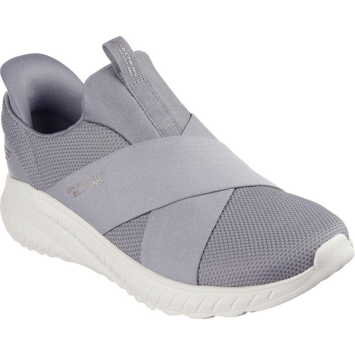 Women's Wide Fit Skechers 117505 Slip-ins Bobs Sport Squad Chaos Sneakers