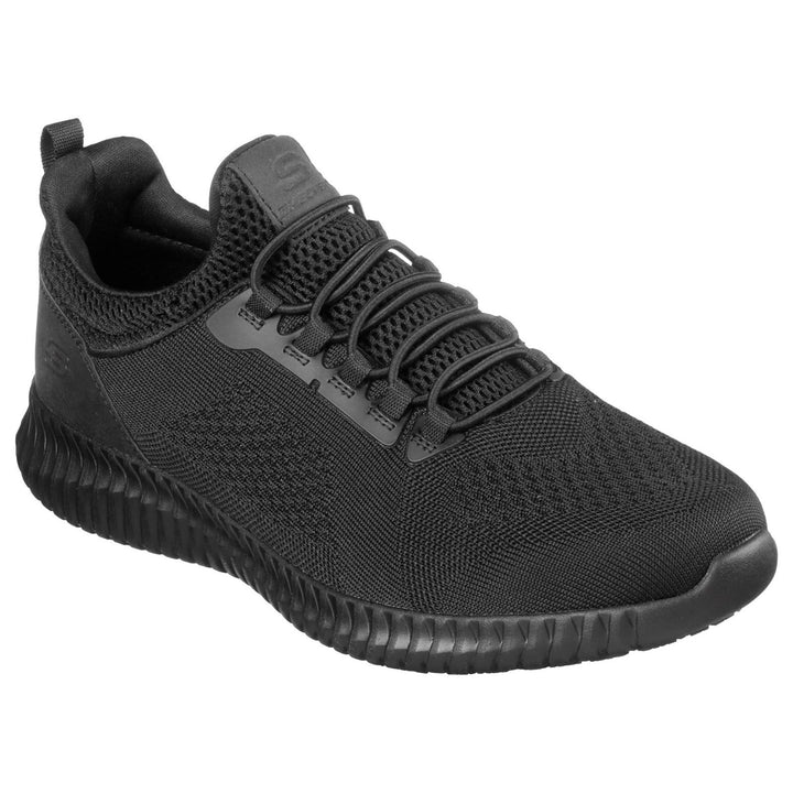 Men's Wide Fit Skechers 77188EC Cessnock Occupational Sneakers - Black