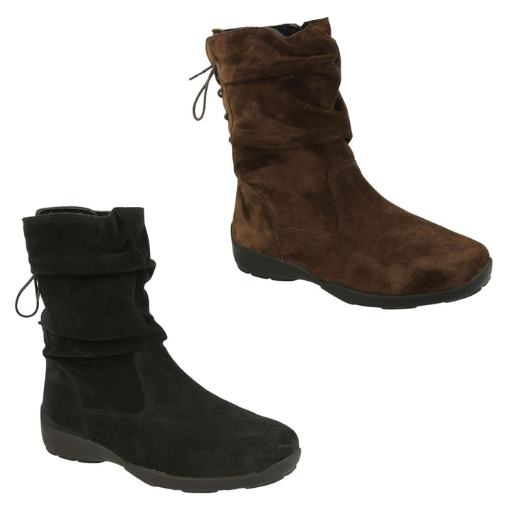 Womens Wide Fit DB Leicester Boots