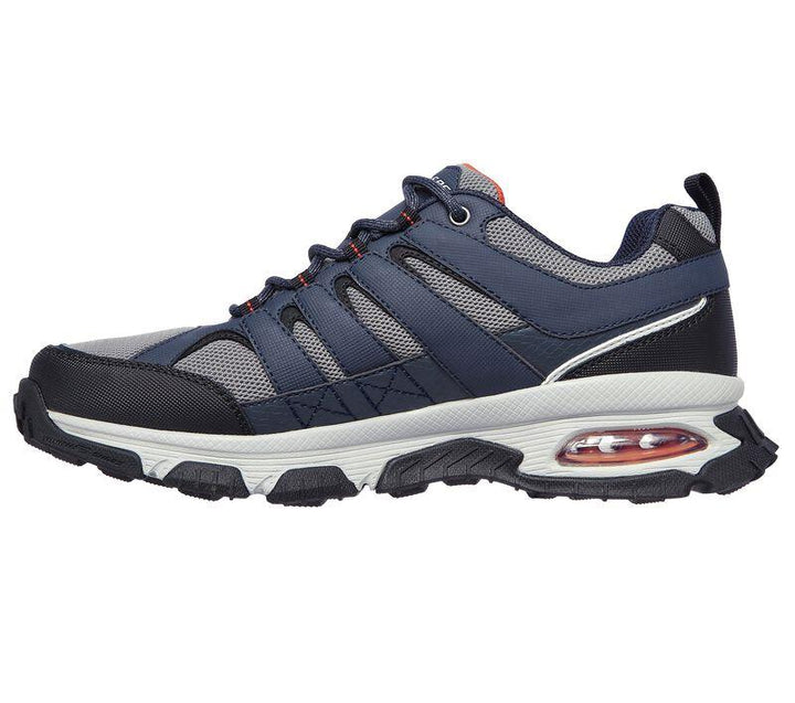 Men's Wide Fit Skechers 237214 Air Envoy Water Repellent outdoor Walking Sneakers - Navy/Grey