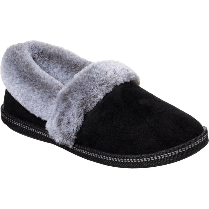 Women's Wide Fit Skechers 32777 Cozy Campfire Team Toasty Slippers