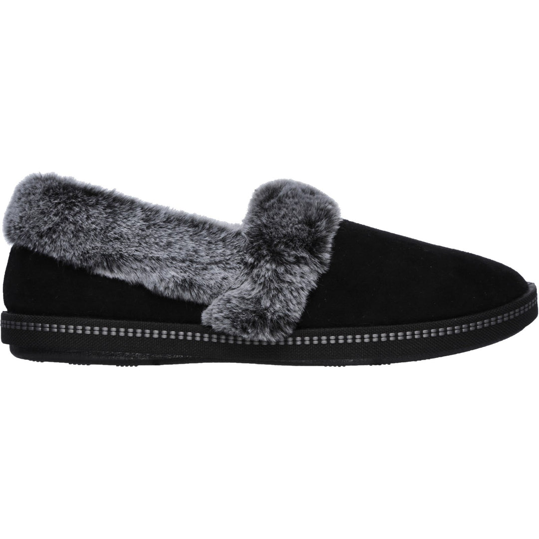 Women's Wide Fit Skechers 32777 Cozy Campfire Team Toasty Slippers