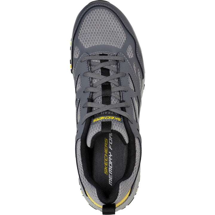 Men's Wide Fit Skechers 237265 Hillcrest outdoor trail Walking Sneakers - Charcoal/Black