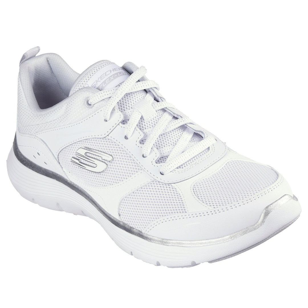 Womens Wide Fit Skechers 150202 Flex Appeal 5.0 Fresh Touch Sneakers