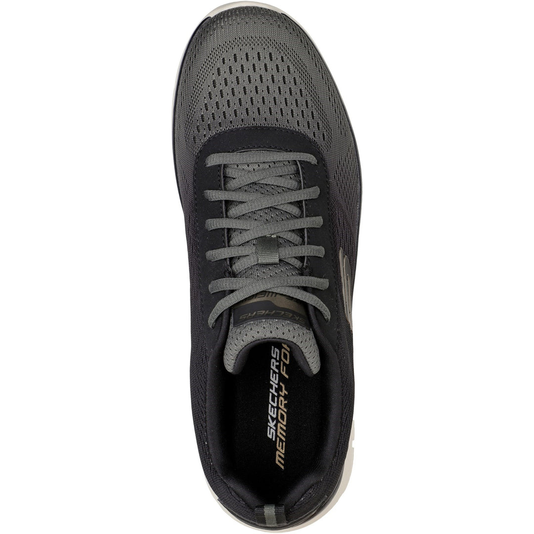 Men's Wide Fit Skechers 232399 Track-Ripkent Walking Sneakers - Olive/Black
