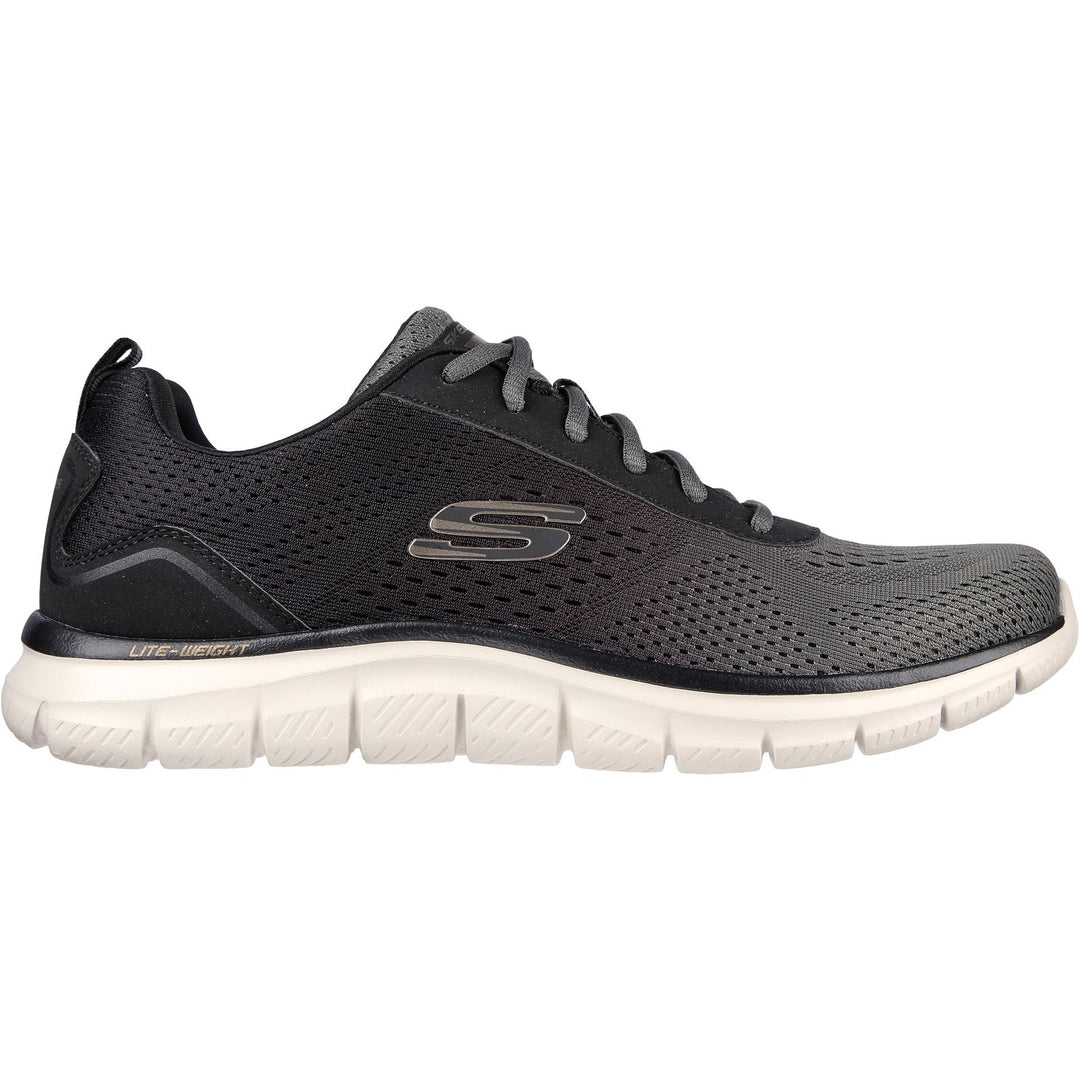 Men's Wide Fit Skechers 232399 Track-Ripkent Walking Sneakers - Olive/Black