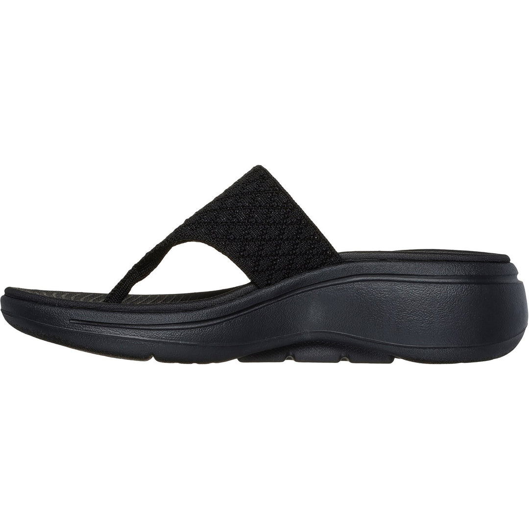 Women's Wide Fit Skechers 140803 Go Walk Arch Fit Sandals