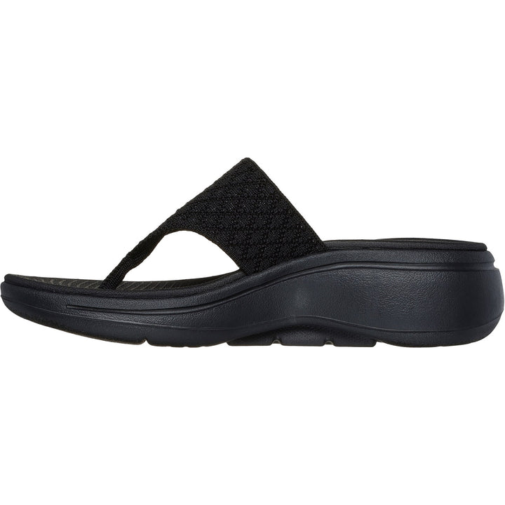 Women's Wide Fit Skechers 140803 Go Walk Arch Fit Sandals