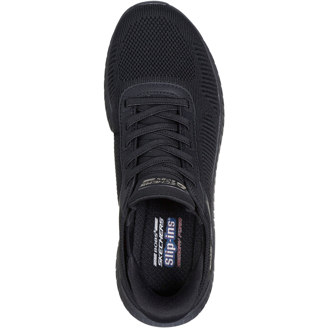 Women's Wide Fit Skechers Slip-ins 117497 Waves Bobs Sport Squad Sneakers