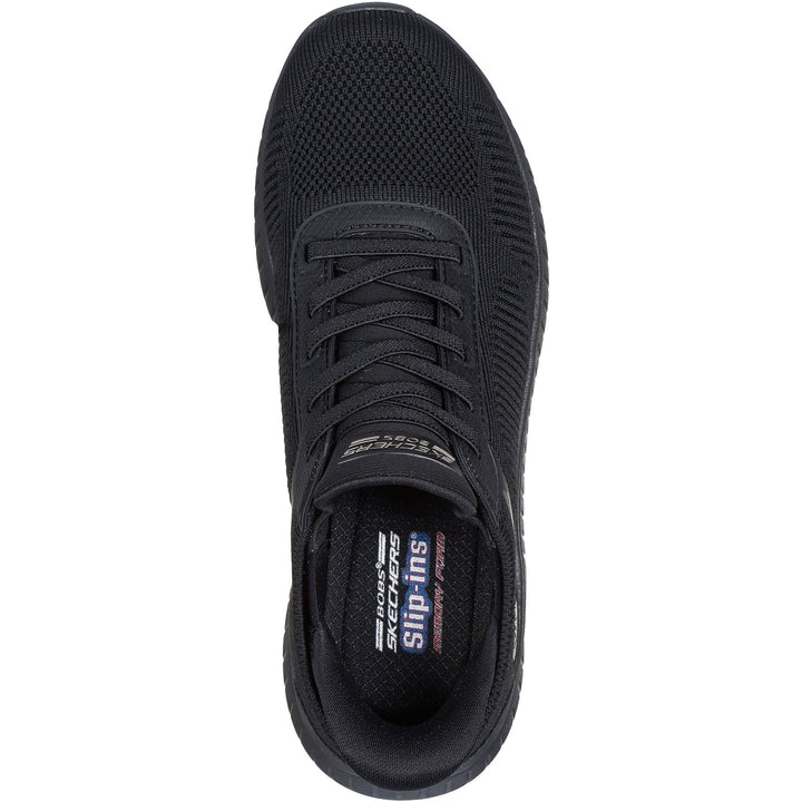 Women's Wide Fit Skechers Slip-ins 117497 Waves Bobs Sport Squad Sneakers