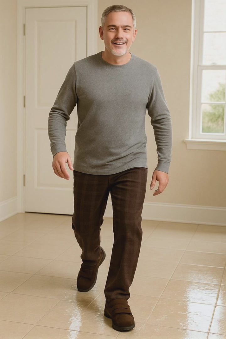 Mens Wide Fit Tredd Well Stanley Slippers