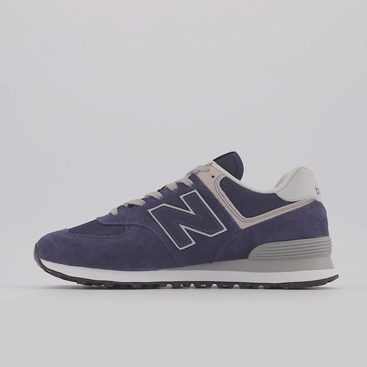 Men's Wide Fit New Balance  ML574EVN Running Sneakers - Exclusive - Navy