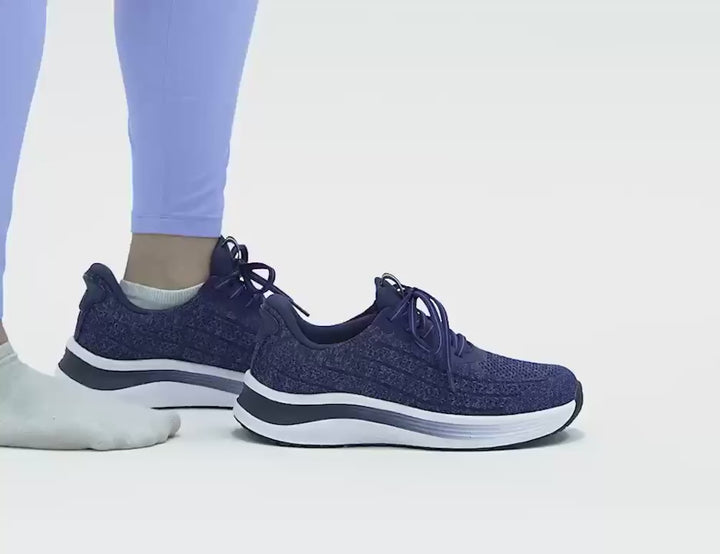 Women's Wide Fit Orthofeet Nira 80027 Hands-free Sneakers