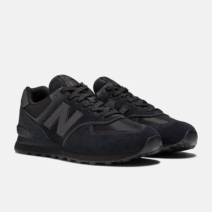 Men's Wide Fit New Balance  ML574EVE Running Sneakers - Exclusive - Black
