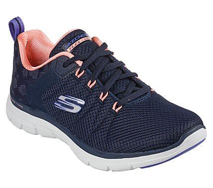 Womens Wide Fit Skechers 149580W Vegan Walking Sneakers