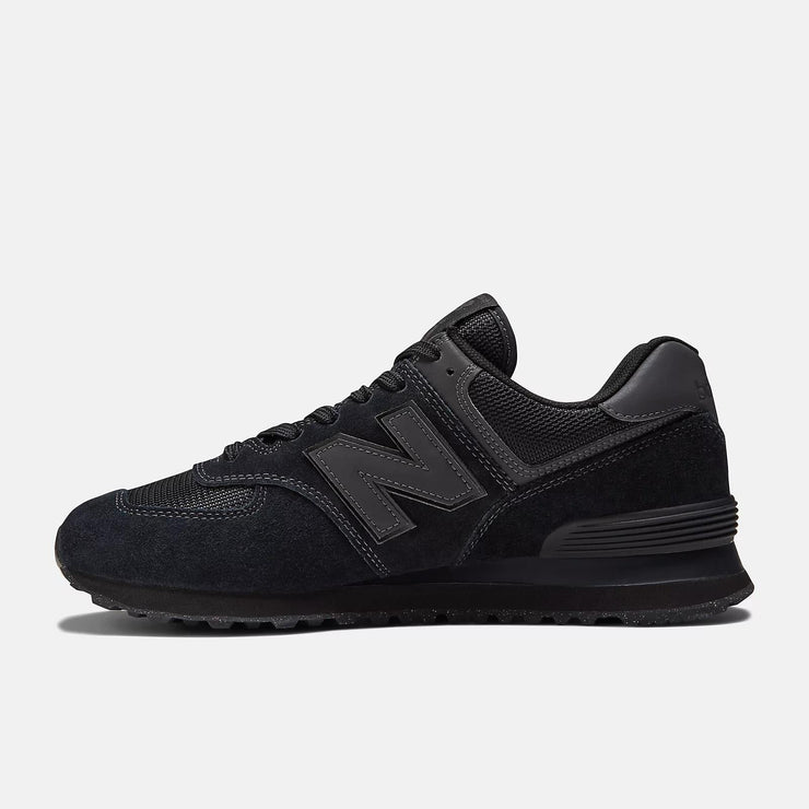 Men's Wide Fit New Balance  ML574EVE Running Trainers - Exclusive - Black