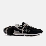 Men's Wide Fit New Balance  ML574EVB Running Trainers - Exclusive - Black/White