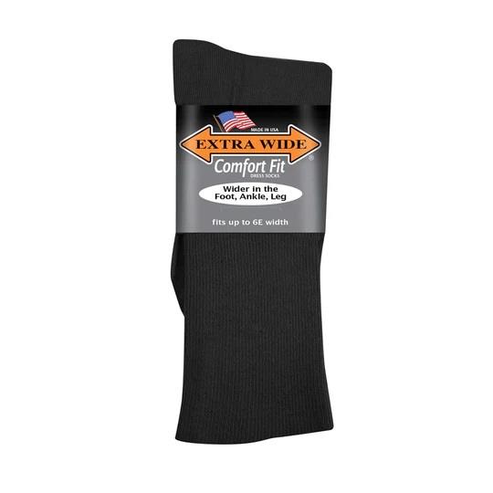 Mens Extra Wide 3801 Dress Socks