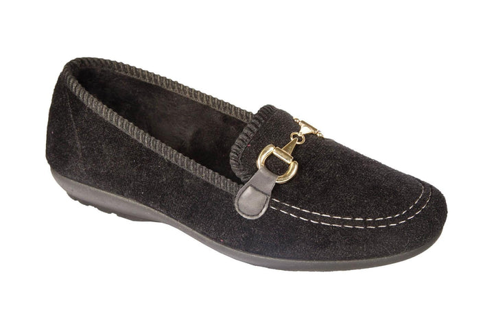 Womens Wide Fit DB Martha Slippers