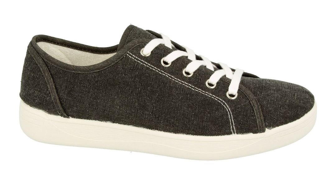 Womens Wide Fit DB Yoko Canvas