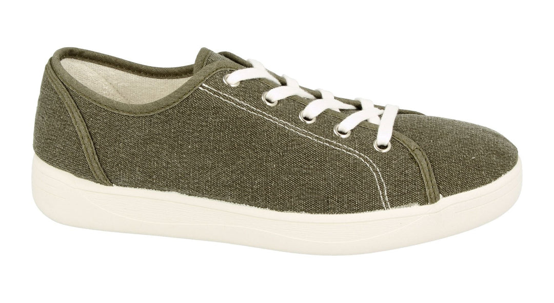 Womens Wide Fit DB Yoko Canvas