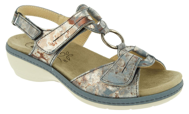 Womens Wide Fit DB Turtle Sandals
