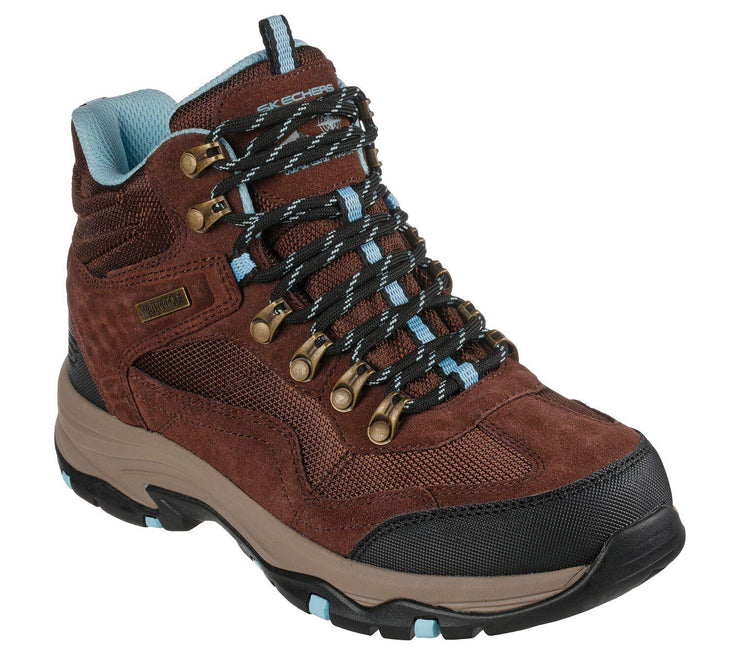 Women's Wide Fit Skechers 167008 Trego Base Camp Waterproof Hiking Boots