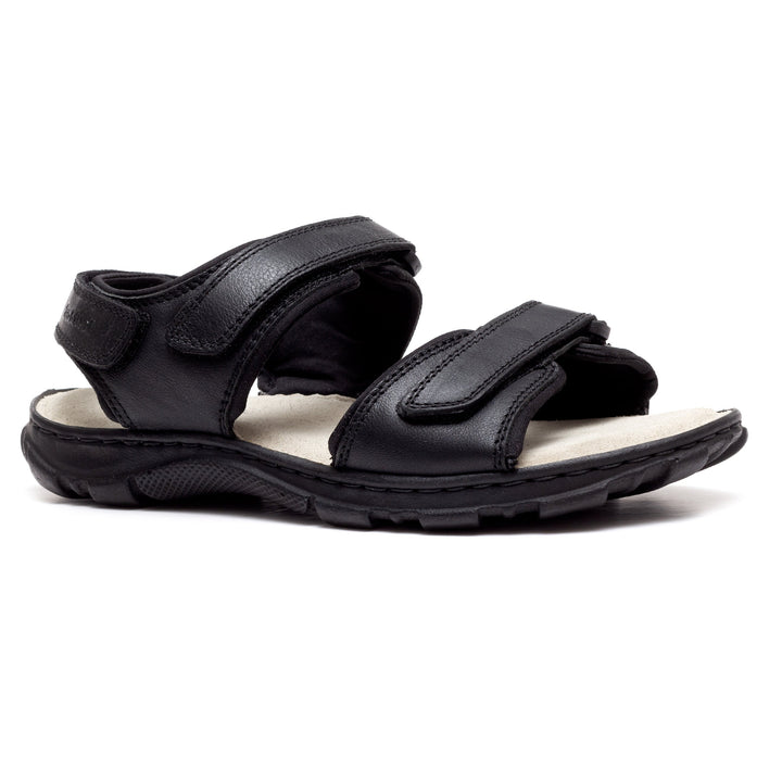 Mens Wide Fit James Leather Sandals by Tredd Well