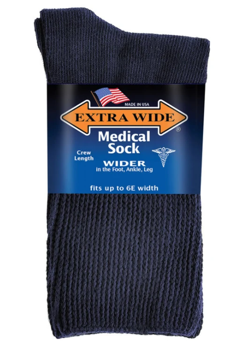 Womens Extra Wide 4850 Medical Crew Socks