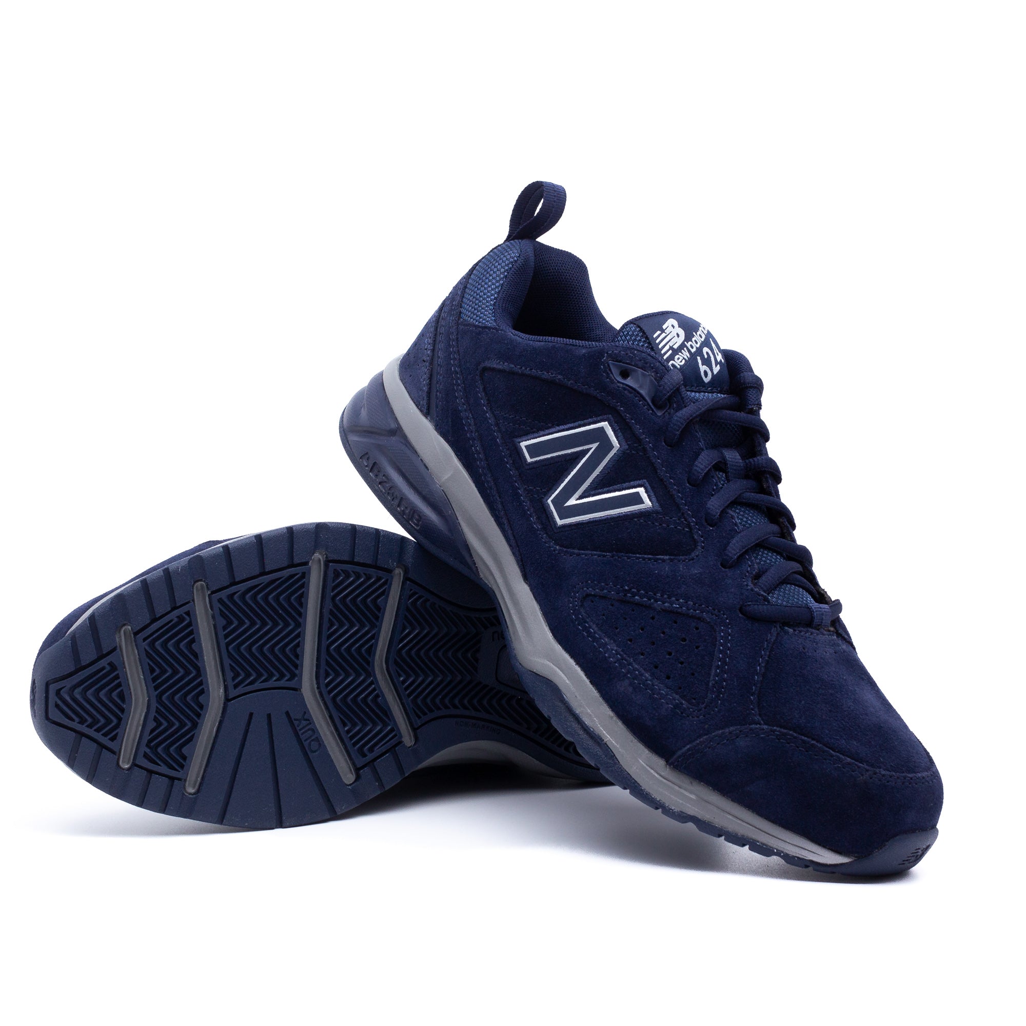 Womens Wide Fit New Balance MX624NV4 Trainers New Balance Wide Fit Shoes Navy 8.5 4E