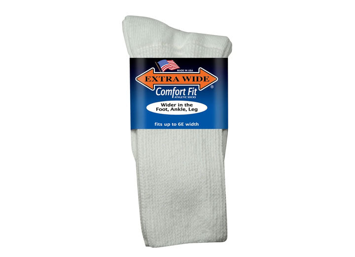 Mens Extra Wide 6100 Comfort Fit Athletic Socks