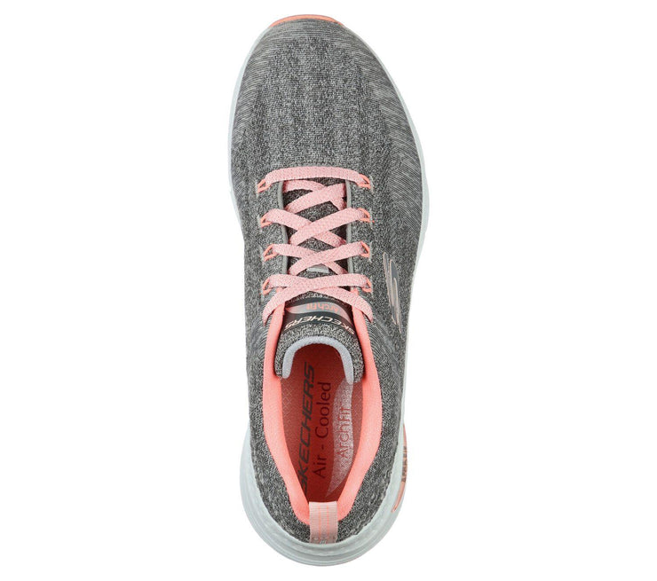 Womens Wide Fit Skechers Comfy Wave 149414 Arch Fit Sneakers