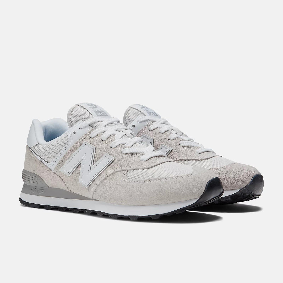 Men's Wide Fit New Balance  ML574EVW Running Sneakers - Exclusive - Nimbus Cloud/White