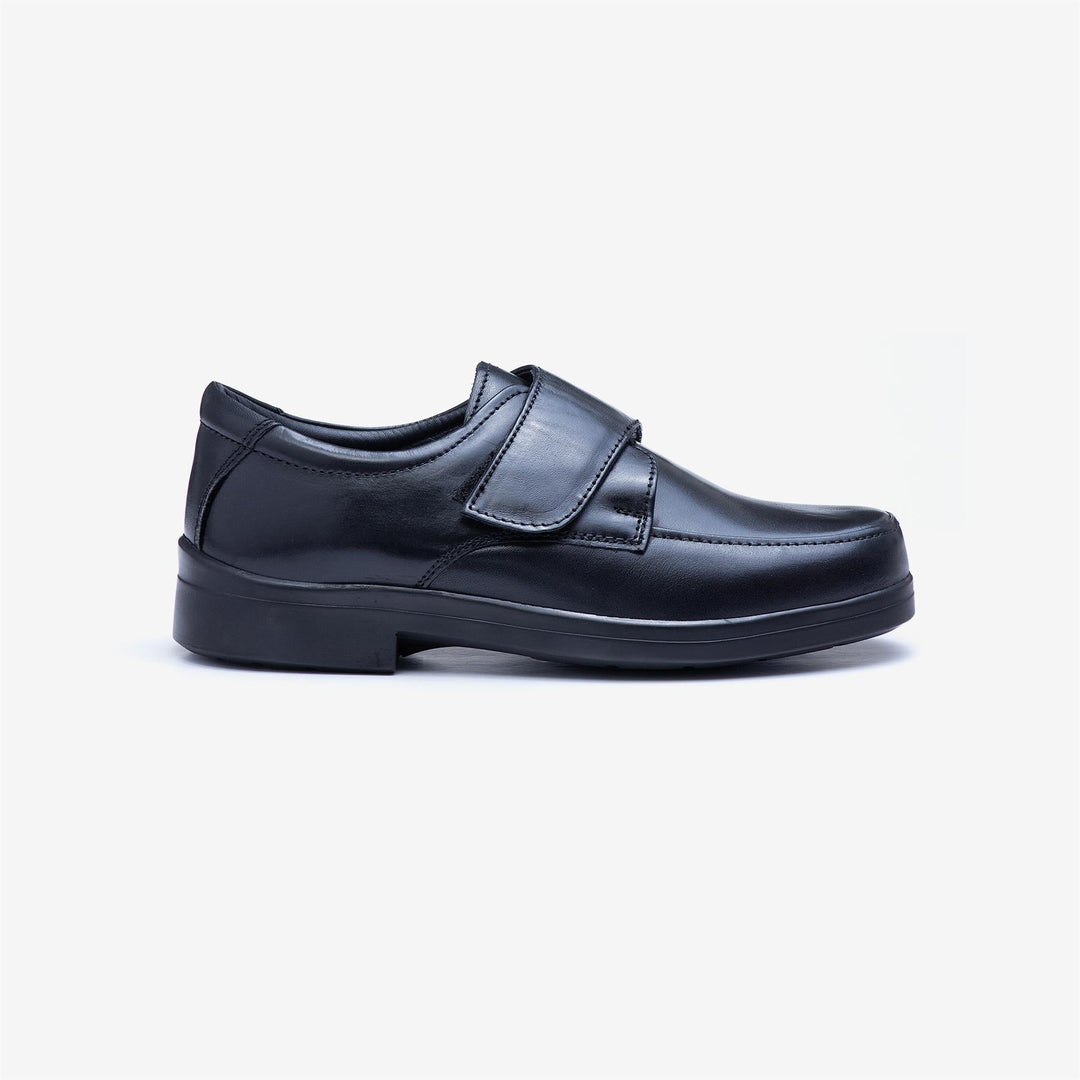 mens black dress shoes wide fit Mens Wide Fit Tredd Well Simon Shoes, Black / 9 / 4E