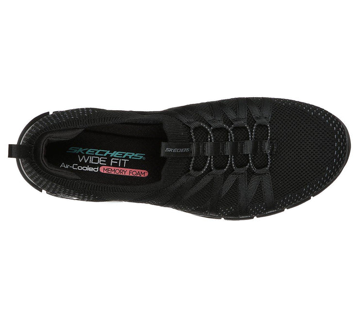 Women's Wide Fit Skechers 104152 Gratis Chick Shoes