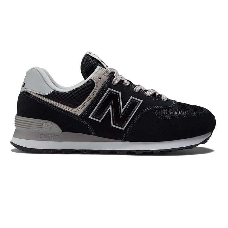 Men's Wide Fit New Balance  ML574EVB Running Trainers - Exclusive - Black/White