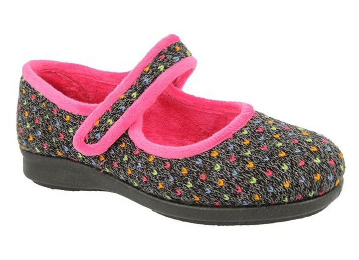 Womens Wide Fit DB Pitsford Slippers