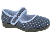 Womens Wide Fit DB Pitsford Slippers